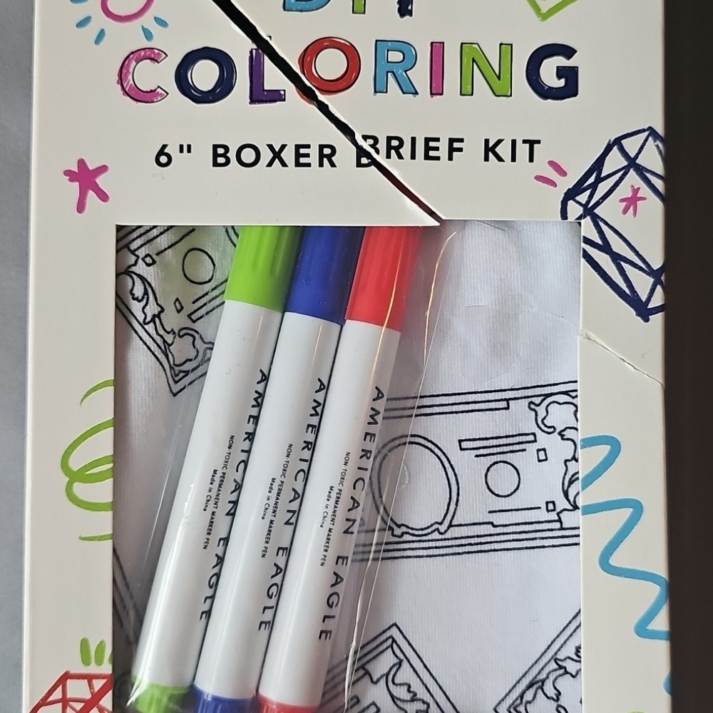 American Eagle DIY Coloring Boxer Brief Kit